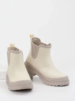 Verbenas – Stiefeletten aus Gummi in Beige