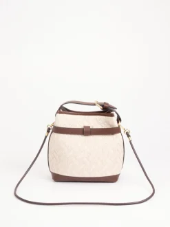 Viamailbag – Bucket Bag aus Textil und Leder beige