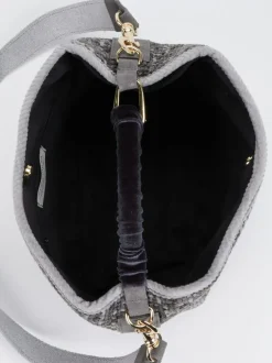 Viamailbag – Bucket Bag aus Textil in Bouclé-Optik