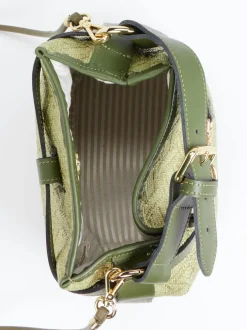 Viamailbag – Bucket Bag aus Textil und Leder grün