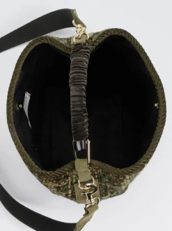 Viamailbag – Bucket Bag aus Textil in Olivtönen
