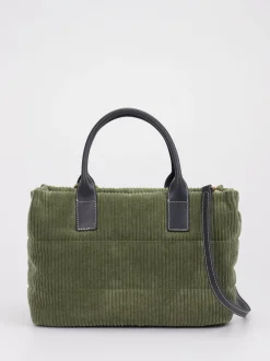 Viamailbag – Shopper Bag aus Cordstoff Olivgrün