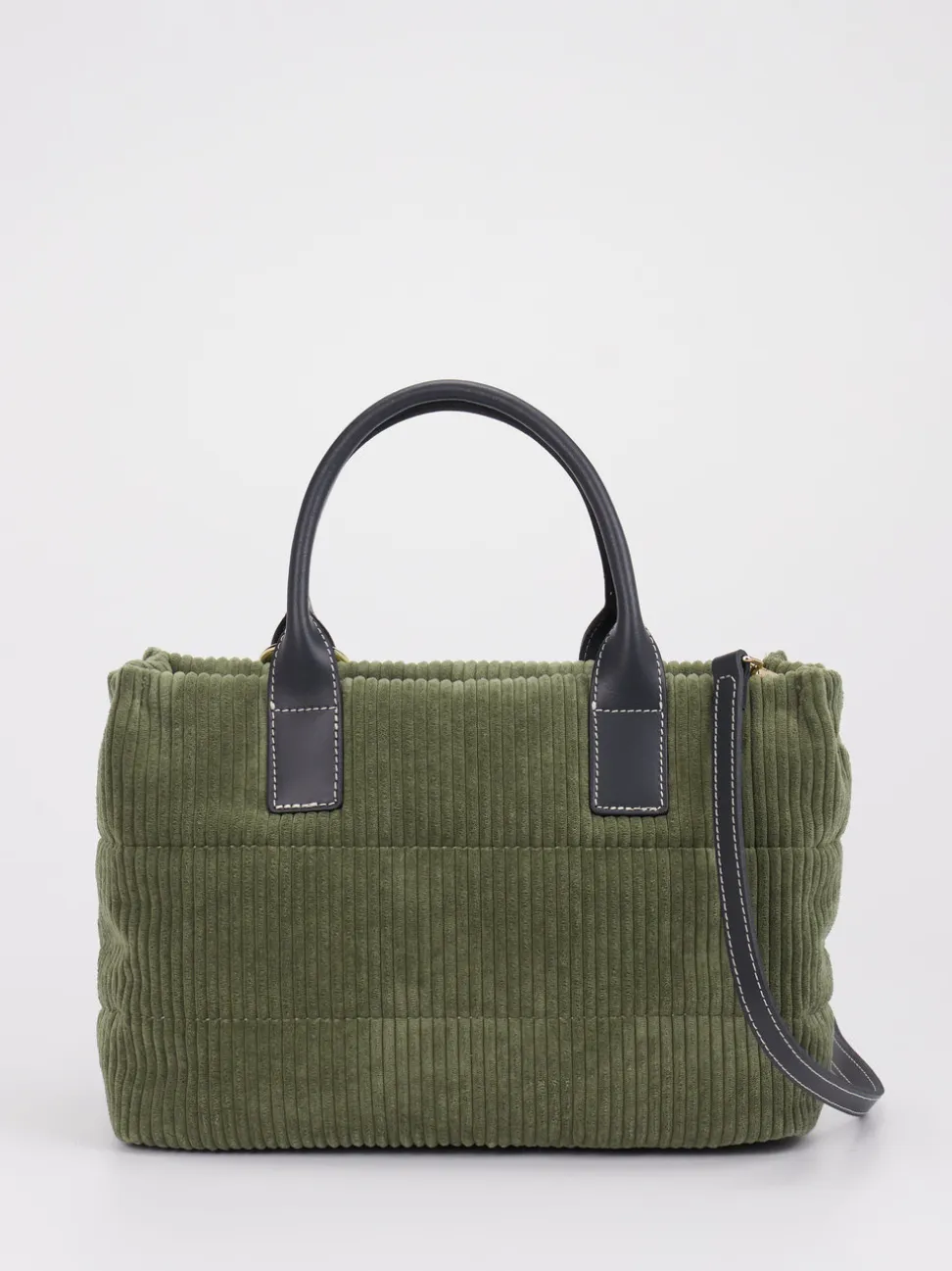 Viamailbag – Shopper Bag aus Cordstoff Olivgrün