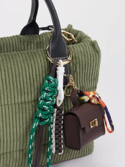 Viamailbag – Shopper Bag aus Cordstoff Olivgrün