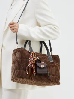 Viamailbag – Shopper Bag aus Textil in Braun