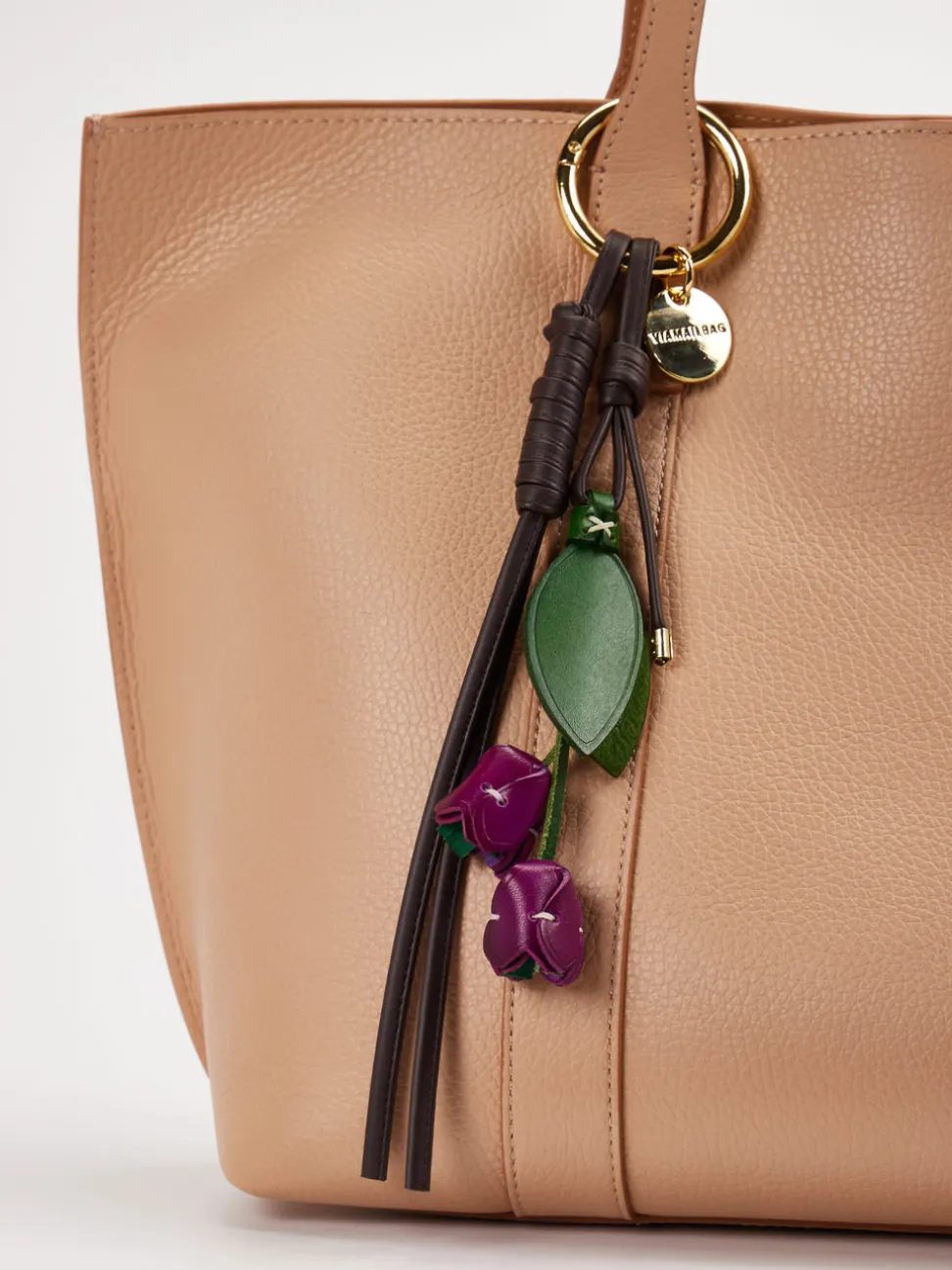 Viamailbag – Taschenanhänger aus Kunstleder Violett