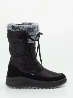 Vista – Winterstiefel aus Nylon und Veloursleder schwarz