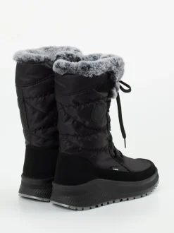 Vista – Winterstiefel aus Nylon und Veloursleder schwarz