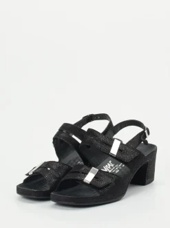 Vital – Komfort-Sandale aus Leder Schwarz