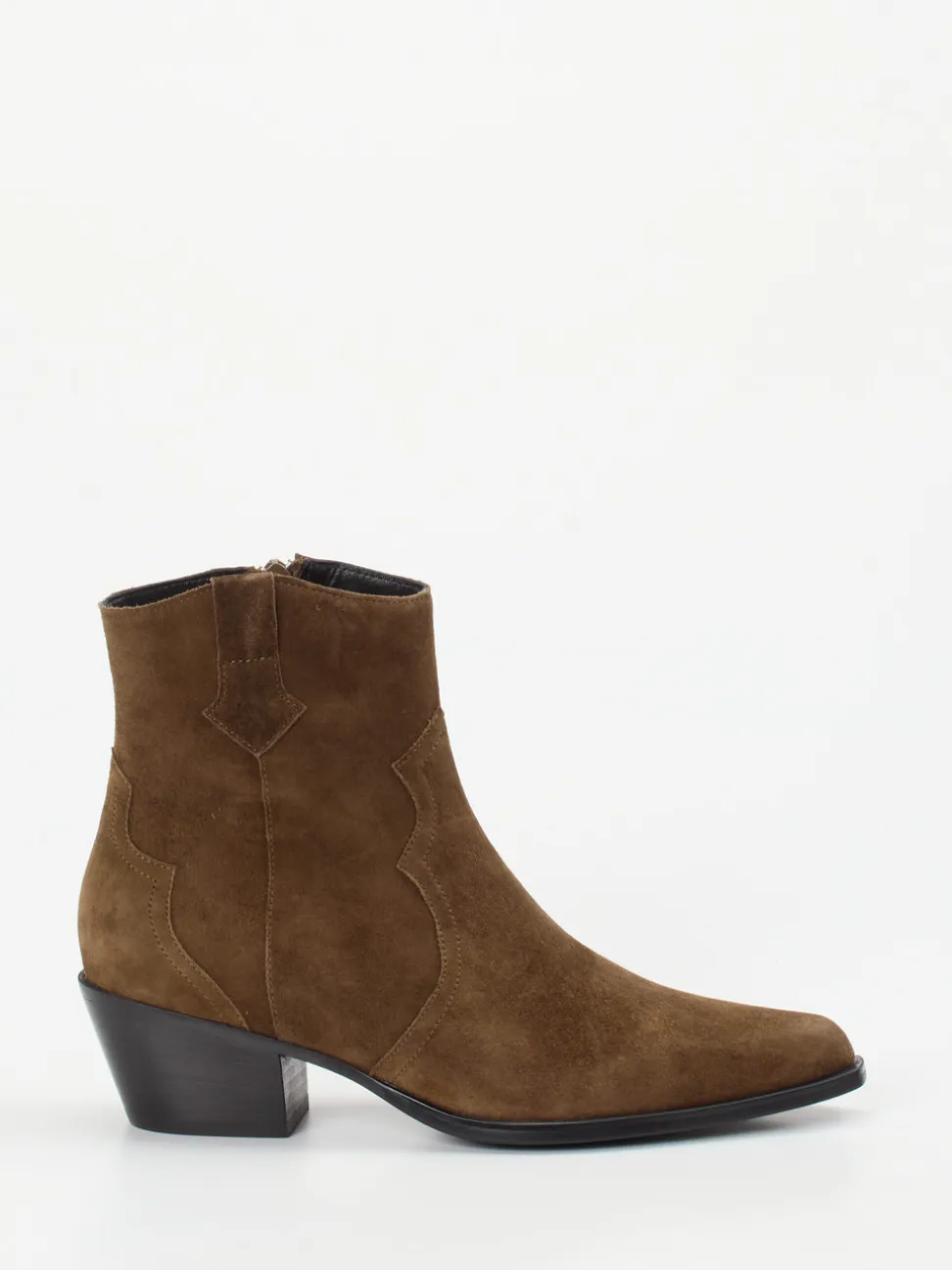 Vivian Ray – Western-Stiefeletten aus Veloursleder Braun
