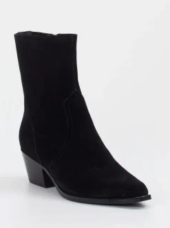 Vivian Ray – Western-Stiefelette aus Veloursleder schwarz