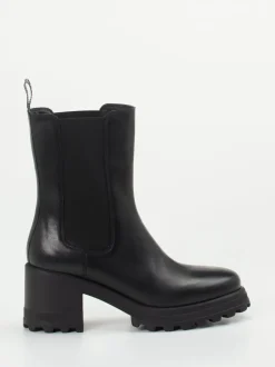 Voile Blanche – Chelsea Boots aus Lammleder Schwarz