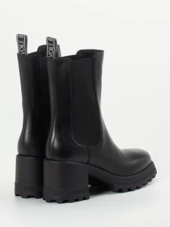 Voile Blanche – Chelsea Boots aus Lammleder Schwarz