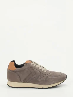 Voile Blanche – Retro-Sneaker aus Nubukleder grau