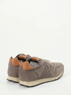 Voile Blanche – Retro-Sneaker aus Nubukleder grau