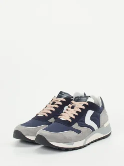 Voile Blanche – Retro-Sneaker aus Veloursleder dunkelblau