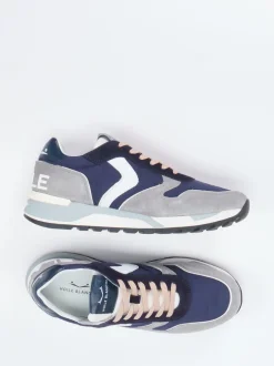 Voile Blanche – Retro-Sneaker aus Veloursleder dunkelblau