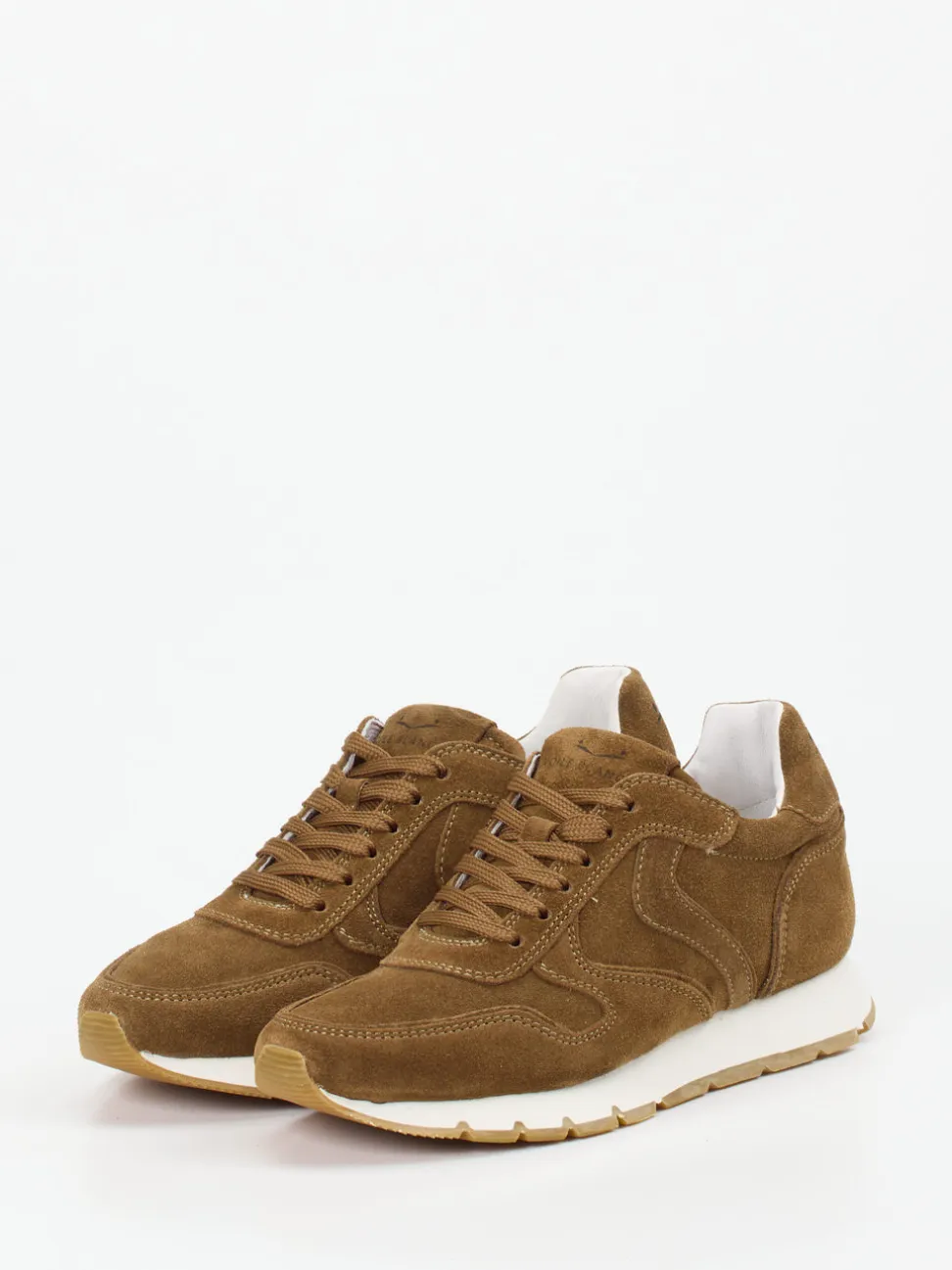 Voile Blanche – Retro-Sneaker aus Veloursleder Braun