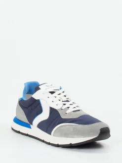 Voile Blanche – Retro-Sneaker aus Veloursleder Blau