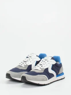 Voile Blanche – Retro-Sneaker aus Veloursleder Blau
