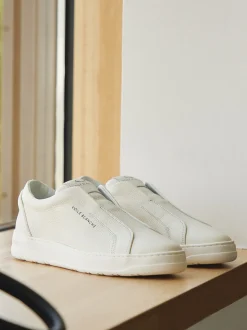 Voile Blanche – Slip-On Sneaker aus Kalbleder Offwhite