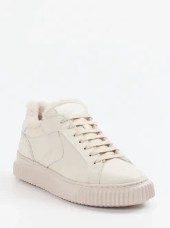 Voile Blanche – Sneaker aus Kalbleder cremeweiß