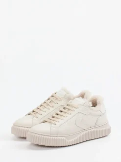 Voile Blanche – Sneaker aus Kalbleder cremeweiß