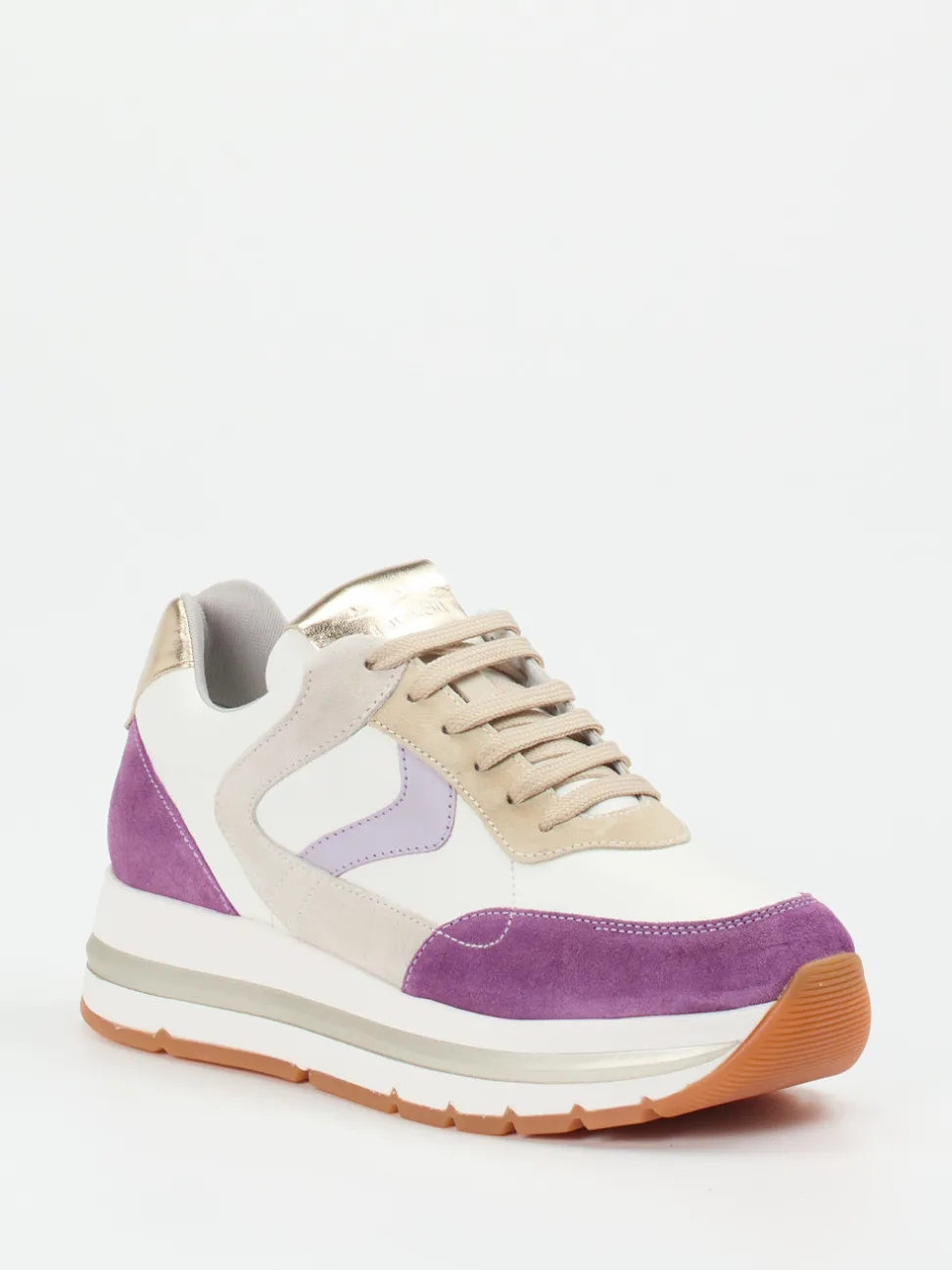 Voile Blanche – Sneaker aus Veloursleder in Multicolor