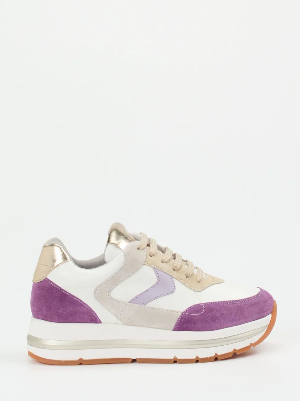 Voile Blanche – Sneaker aus Veloursleder in Multicolor