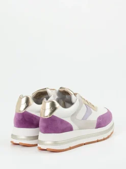 Voile Blanche – Sneaker aus Veloursleder in Multicolor