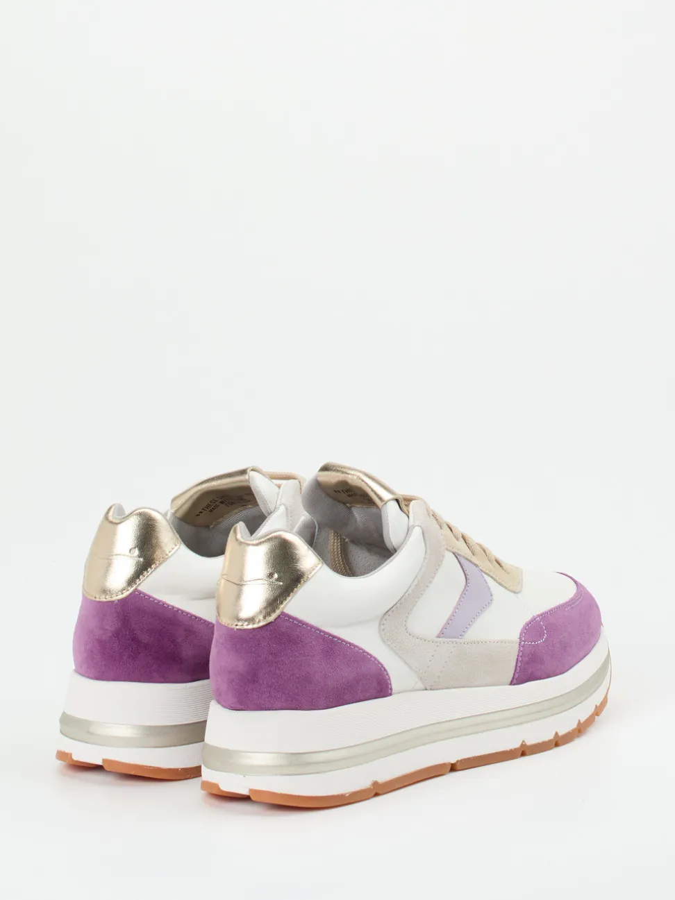 Voile Blanche – Sneaker aus Veloursleder in Multicolor