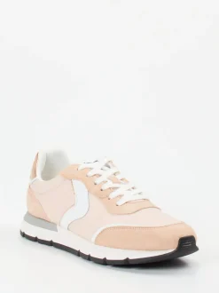 Voile Blanche – Sneaker aus Velour/Textil in Rosa