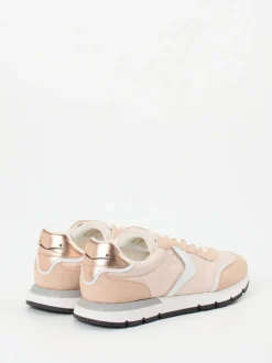 Voile Blanche – Sneaker aus Velour/Textil in Rosa