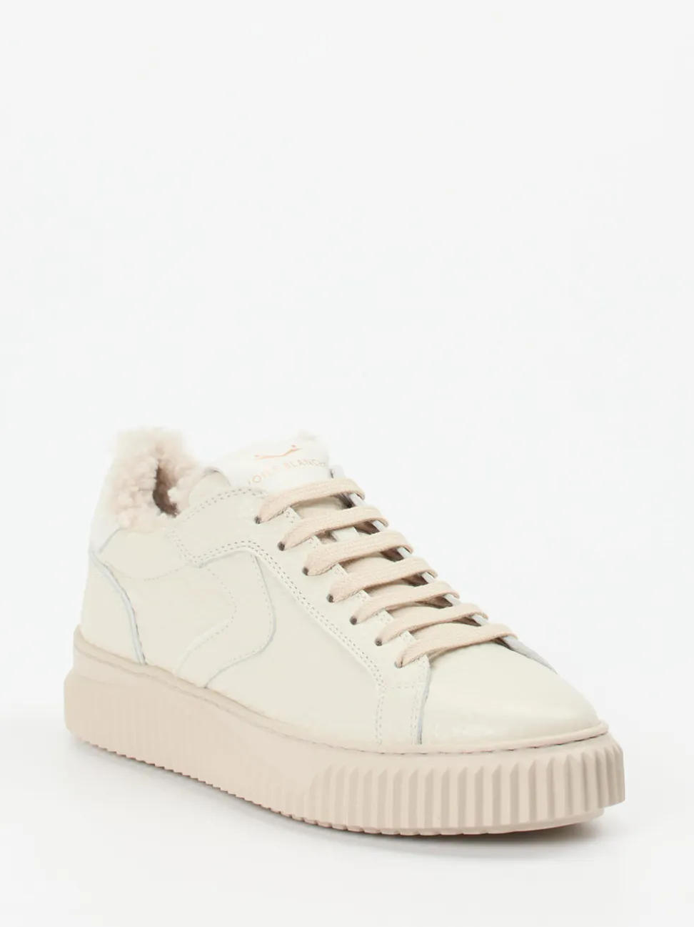 Voile Blanche – Sneaker aus Kalbleder cremeweiß