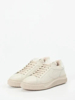 Voile Blanche – Sneaker aus Kalbleder cremeweiß