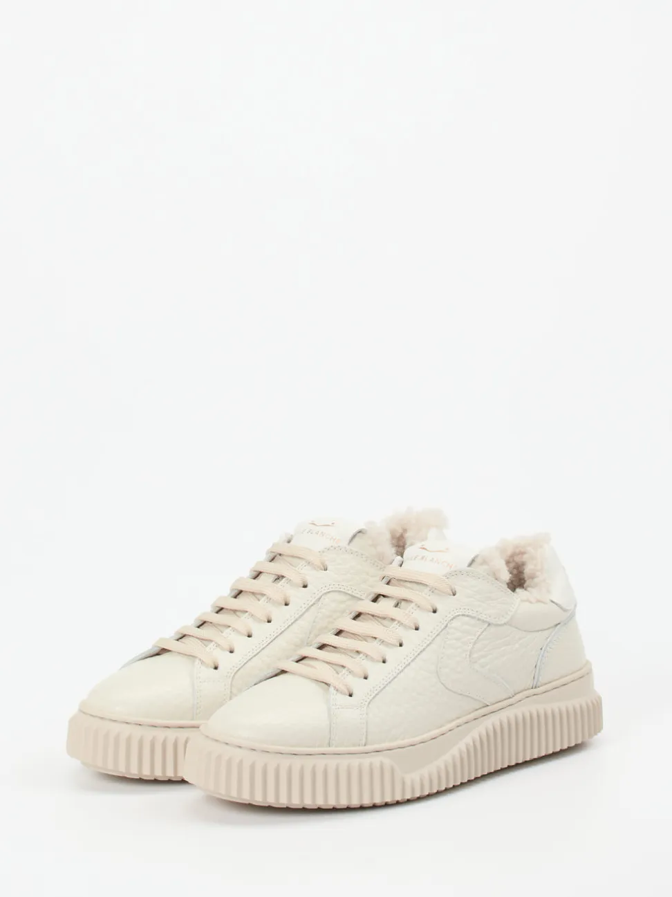 Voile Blanche – Sneaker aus Kalbleder cremeweiß