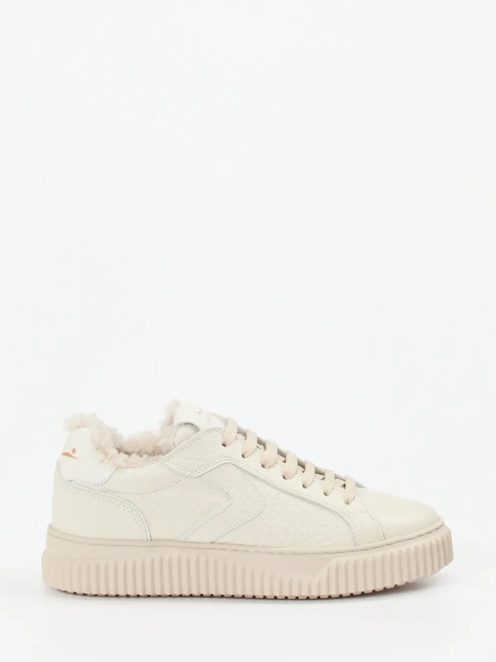 Voile Blanche – Sneaker aus Kalbleder cremeweiß