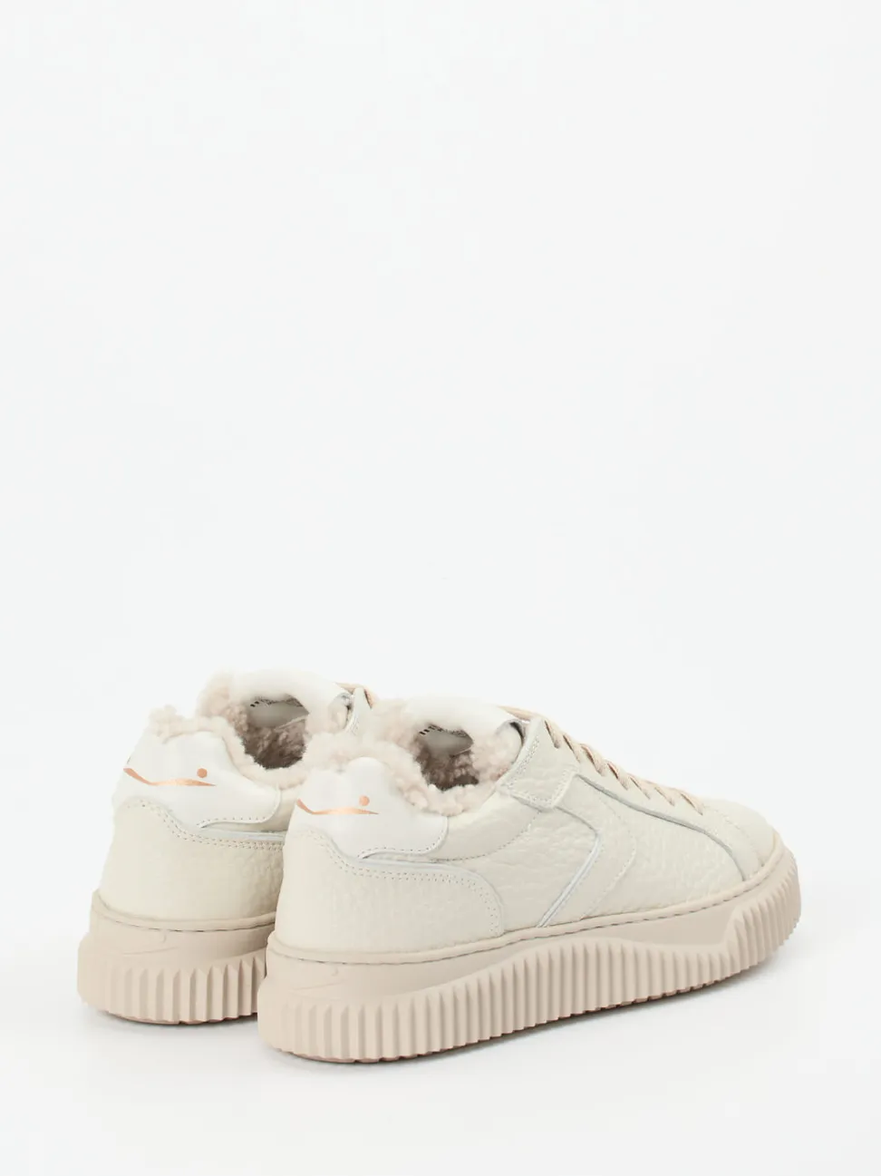 Voile Blanche – Sneaker aus Kalbleder cremeweiß