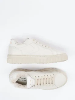 Voile Blanche – Sneaker aus Kalbleder cremeweiß