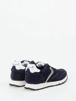 Voile Blanche – Sneaker aus Veloursleder Dunkelblau