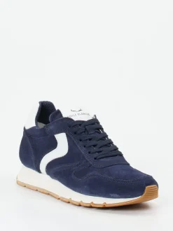 Voile Blanche – Sneaker aus Veloursleder Dunkelblau