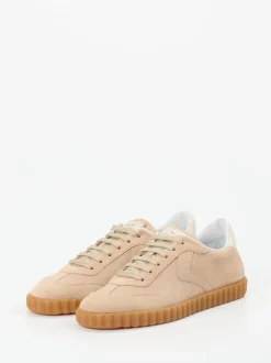 Voile Blanche – Sneaker aus Veloursleder Beige