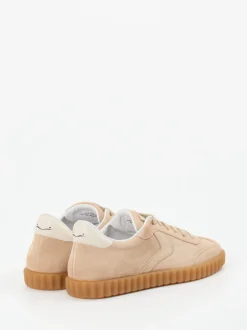 Voile Blanche – Sneaker aus Veloursleder Beige