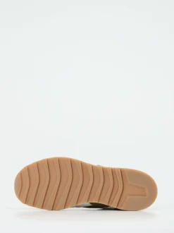 Voile Blanche – Sneaker aus Veloursleder und Nylon olivgrün