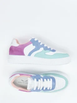 Voile Blanche – Sneaker aus Veloursleder in Pastell