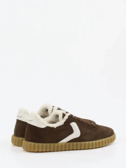Voile Blanche – Sneaker aus Veloursleder braun