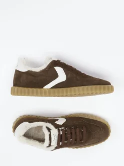 Voile Blanche – Sneaker aus Veloursleder braun