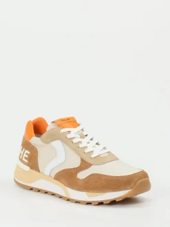 Voile Blanche – Sneaker aus Veloursleder Beige
