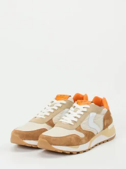 Voile Blanche – Sneaker aus Veloursleder Beige