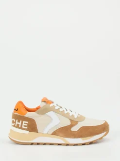 Voile Blanche – Sneaker aus Veloursleder Beige